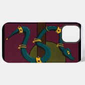 Coque iPhone 12 Pro Max Sticker Carré Snake (Verso Horizontal)