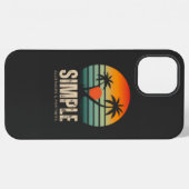 Coque iPhone 12 Pro Max T-shirt Simple Coucher de soleil - Conception de v (Verso Horizontal)