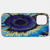 Coque iPhone 12 Pro Max Tournesol Bleu (Verso Horizontal)