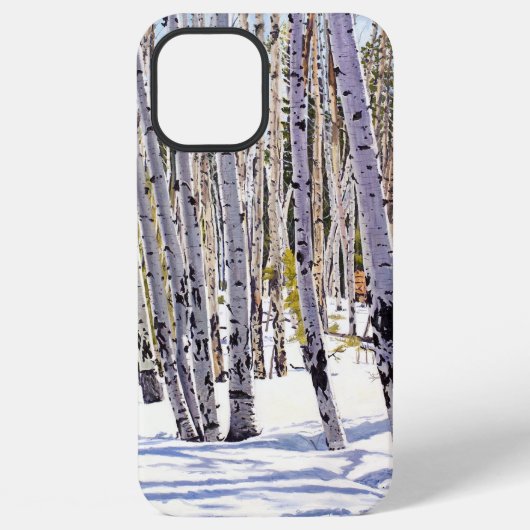 Coque iPhone 12 Pro Max Trembles dans la Forêt (Verso)