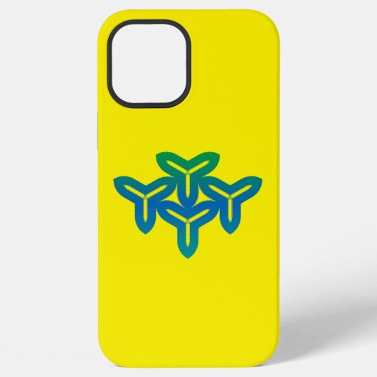 Coque iPhone 12 Pro Max Tri-blade gothique (Verso)