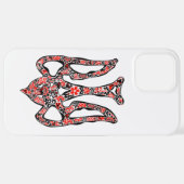 Coque iPhone 12 Pro Max Trident de l'emblème national ukrainien tryzub sty (Retour horizontal)