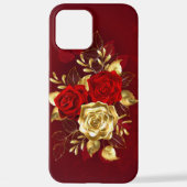 Coque iPhone 12 Pro Max Trois Roses de bijoux (Verso)