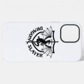 Coque iPhone 12 Pro Max Tueur de dragon (Verso Horizontal)