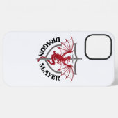 Coque iPhone 12 Pro Max Tueur de dragon (Verso Horizontal)