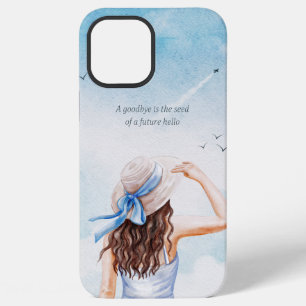 Coque iPhone 12 Pro Max Un au revoir est la graine d'un futur bonjour Aqua