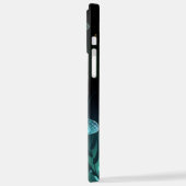 Coque iPhone 12 Pro Max Vol de libellule verte lumineuse (Côté gauche)