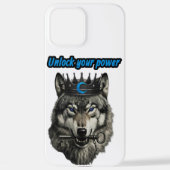 Coque iPhone 12 Pro Max wolf king unlock your power (Verso)