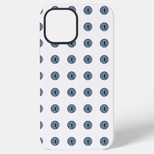 Coque iPhone 12 Pro Max Yeux à points bleu d'Halloween (Verso)