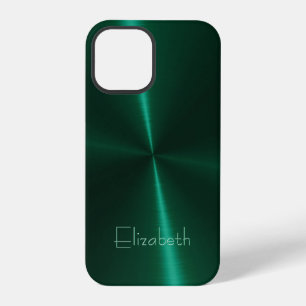 Coque iPhone 12 Pro Métal en acier radial brillant cool