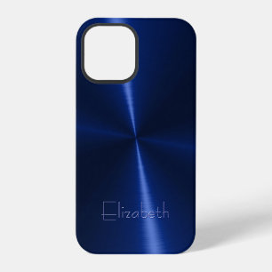 Coque iPhone 12 Pro Métal Radial Acier Brillant Cool