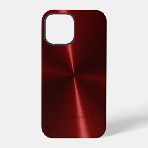 Coque iPhone 12 Pro Métal Radial Acier Brillant Cool