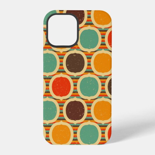 Coque iPhone 12 Pro Mi-siècle moderne géométrique 5 (Verso)