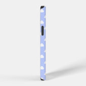 Coque iPhone 12 Pro Mignons nuages blancs sur bleu (Côté droit)