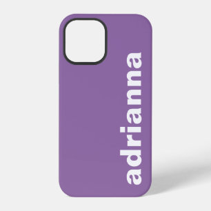 Coque iPhone 12 Pro Moderne Monogramme Violet
