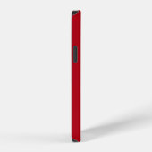 Coque iPhone 12 Pro Monogramme Moderne Rouge (Côté droit)