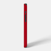 Coque iPhone 12 Pro Monogramme Moderne Rouge (Côté gauche)