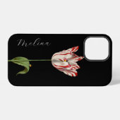 Coque iPhone 12 Pro Moody Floral Chic Flower Vintage (Verso Horizontal)