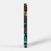 Coque iPhone 12 Pro mosaïque de verre coloré abstrait (Côté droit)