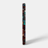 Coque iPhone 12 Pro mosaïque de verre coloré abstrait (Côté gauche)