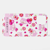 Coque iPhone 12 Pro Motif De Chouettes, Chouettes Mignonnes, Chouettes (Verso Horizontal)