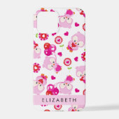 Coque iPhone 12 Pro Motif De Chouettes, Chouettes Mignonnes, Chouettes (Verso)