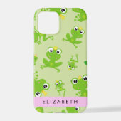 Coque iPhone 12 Pro Motif de grenouille, Grenouille verte, Prince de g (Verso)