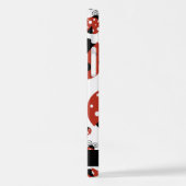 Coque iPhone 12 Pro Motif De Ladybugs, Red Ladybugs, Votre Nom (Côté gauche)