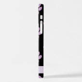 Coque iPhone 12 Pro Motif De Pâtes, Pâtes Lilac, Coeurs, Votre Nom (Côté gauche)