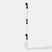 Coque iPhone 12 Pro Motif De Pâtes, Pâtes Noires, Coeurs Rouges, Votre (Côté droit)