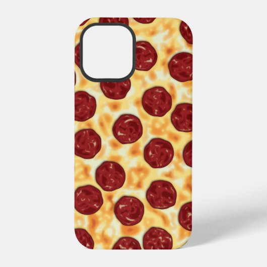 Coque iPhone 12 Pro Motif de pizza pepperoni (Verso)