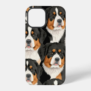 Coque iPhone 12 Pro Motif décoratif bernois de chien de montagne