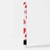 Coque iPhone 12 Pro Motif Des Coeurs, Coeurs Rouges, Votre Nom (Côté gauche)