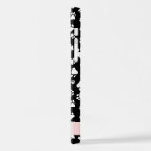 Coque iPhone 12 Pro Motif mâle, Patrouilles de chien, Noir et Blanc, V (Côté gauche)