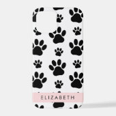 Coque iPhone 12 Pro Motif mâle, Patrouilles de chien, Noir et Blanc, V (Verso)