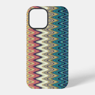 Coque iPhone 12 Pro Motif ondulé élégant multicolore coloré