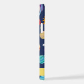 Coque iPhone 12 Pro Motif, Planètes, Étoiles, Cosmos, Votre Nom (Côté droit)
