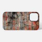 Coque iPhone 12 Pro Mur de briques Grunge (Verso Horizontal)
