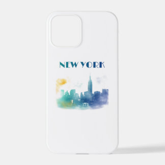 Coque iPhone 12 Pro New York City Skyline NYC Travel America Liberty