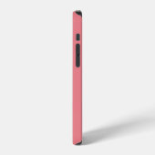 Coque iPhone 12 Pro Nom Monogramme Chic Rose Corail (Côté gauche)