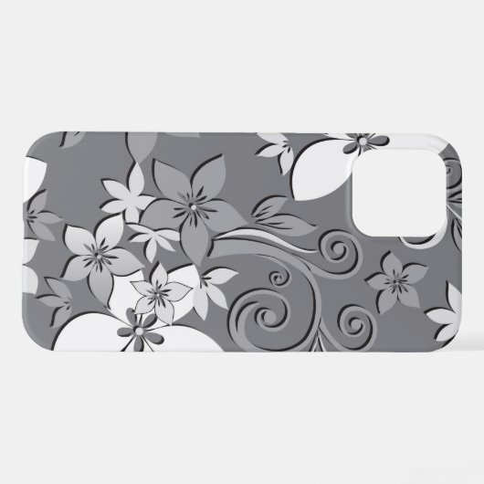 Coque iPhone 12 Pro Papier mural à fleurs 2 (Verso Horizontal)