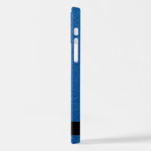Coque iPhone 12 Pro Parties scintillant bleue, Arrière - plan Parties  (Côté gauche)