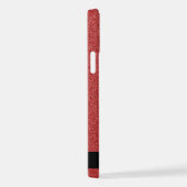 Coque iPhone 12 Pro Parties scintillant rouge, Arrière - plan Parties (Côté droit)
