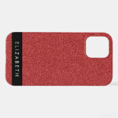 Coque iPhone 12 Pro Parties scintillant rouge, Arrière - plan Parties (Verso Horizontal)