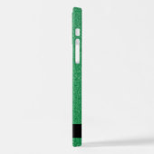 Coque iPhone 12 Pro Parties scintillant verte, Arrière - plan Parties  (Côté gauche)