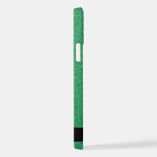 Coque iPhone 12 Pro Parties scintillant verte, Arrière - plan Parties (Côté droit)