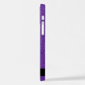 Coque iPhone 12 Pro Parties scintillant violette, Arrière - plan Parti (Côté gauche)