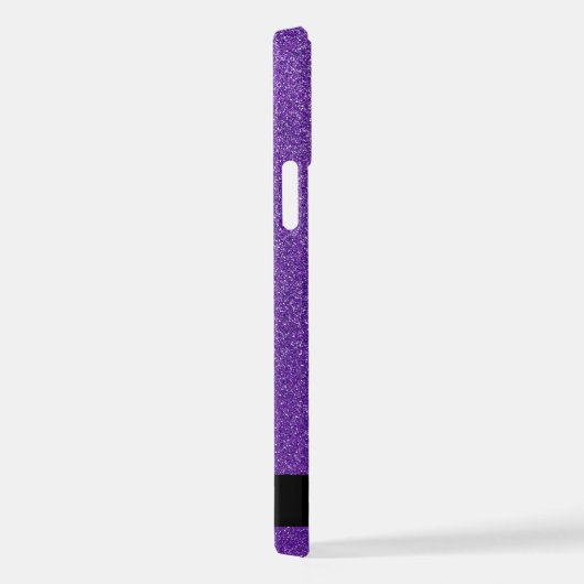 Coque iPhone 12 Pro Parties scintillant violette, Arrière - plan Parti (Côté droit)