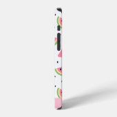Coque iPhone 12 Pro Pastèque Rose, Pâtes De Pâques, Votre Nom (Côté gauche)