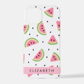 Coque iPhone 12 Pro Pastèque Rose, Pâtes De Pâques, Votre Nom (Verso)